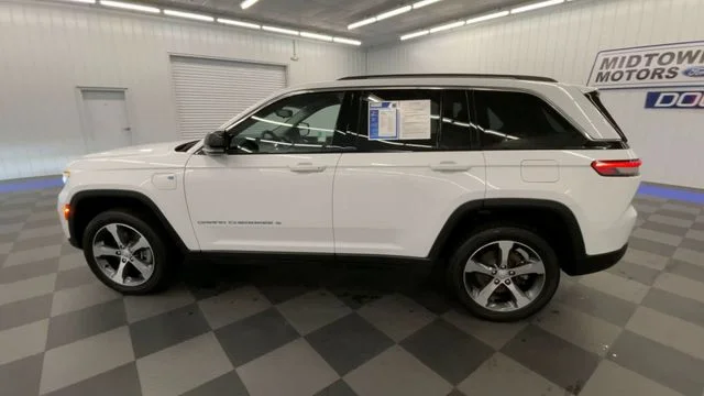 Used 2023 Bright White Clearcoat Jeep 4xe image 5
