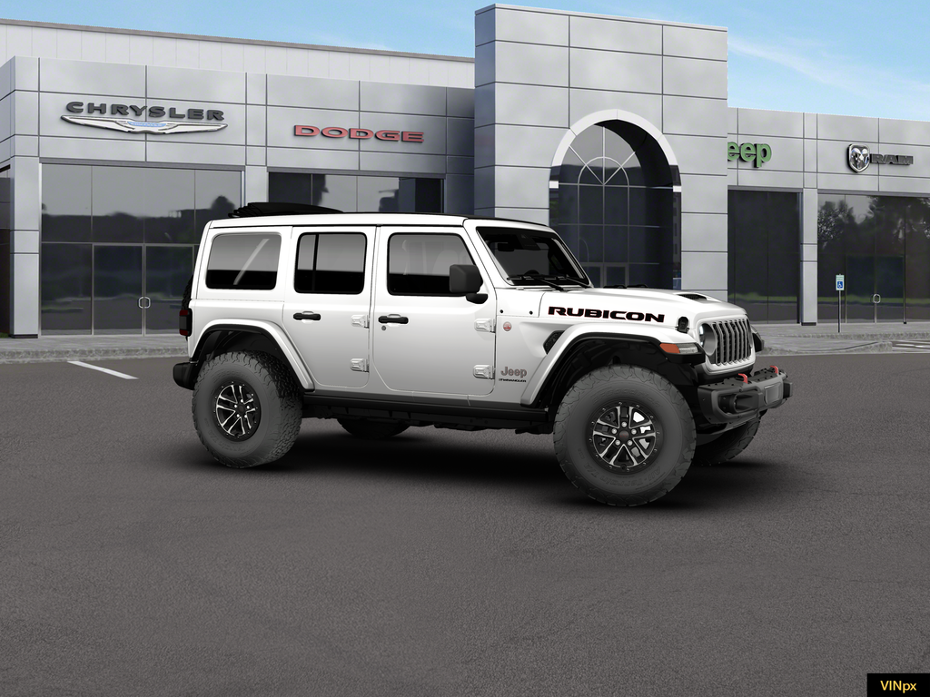 New 2026 Bright White Clear-Coat Exterior Paint Jeep Rubicon X image 9