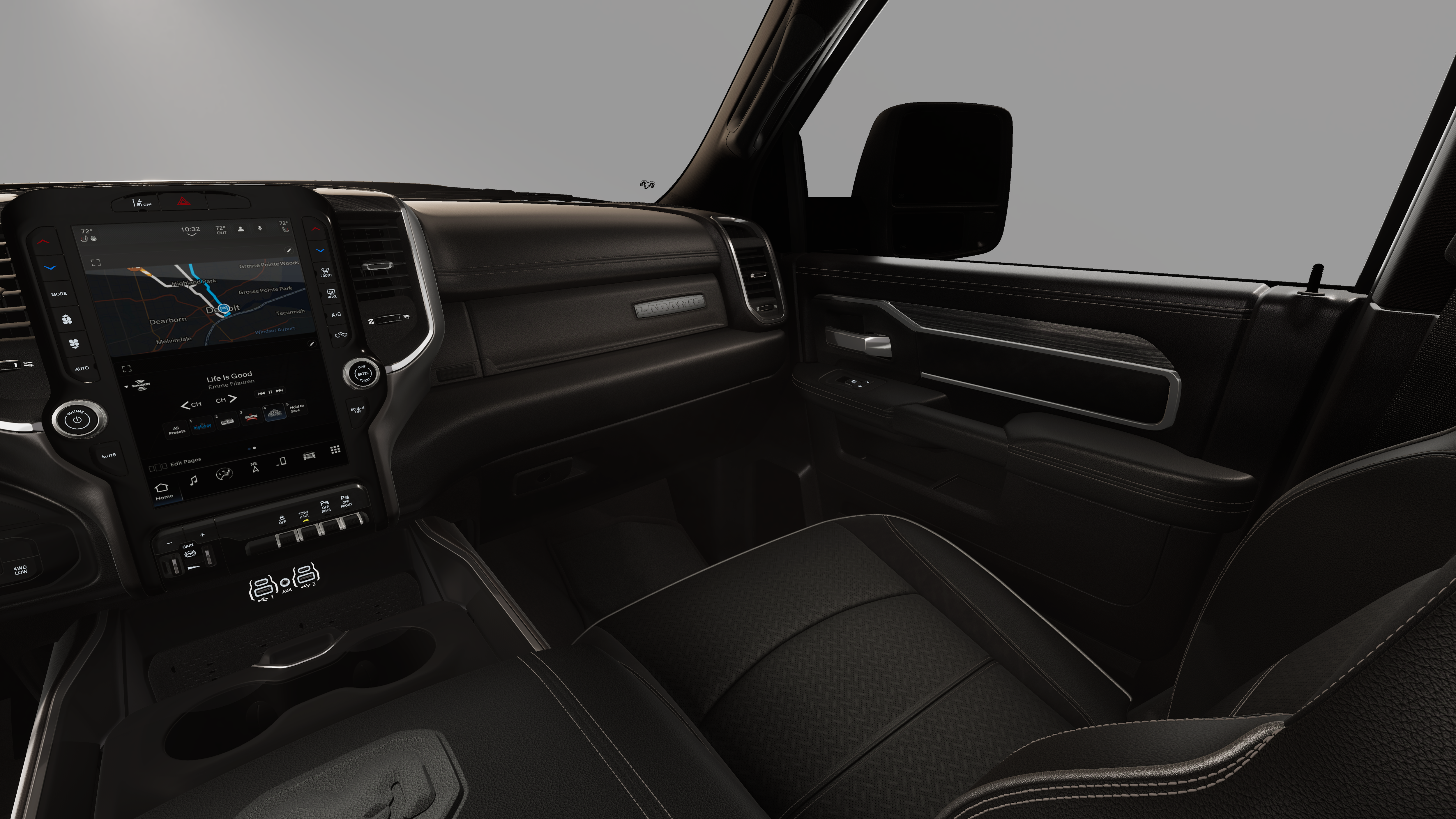 New 2026 Ceramic Gray Clear-Coat Exterior Paint RAM Laramie image 19