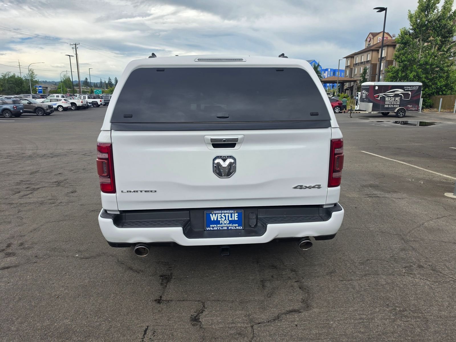 Used 2020 Bright White Clearcoat Ram Limited image 3