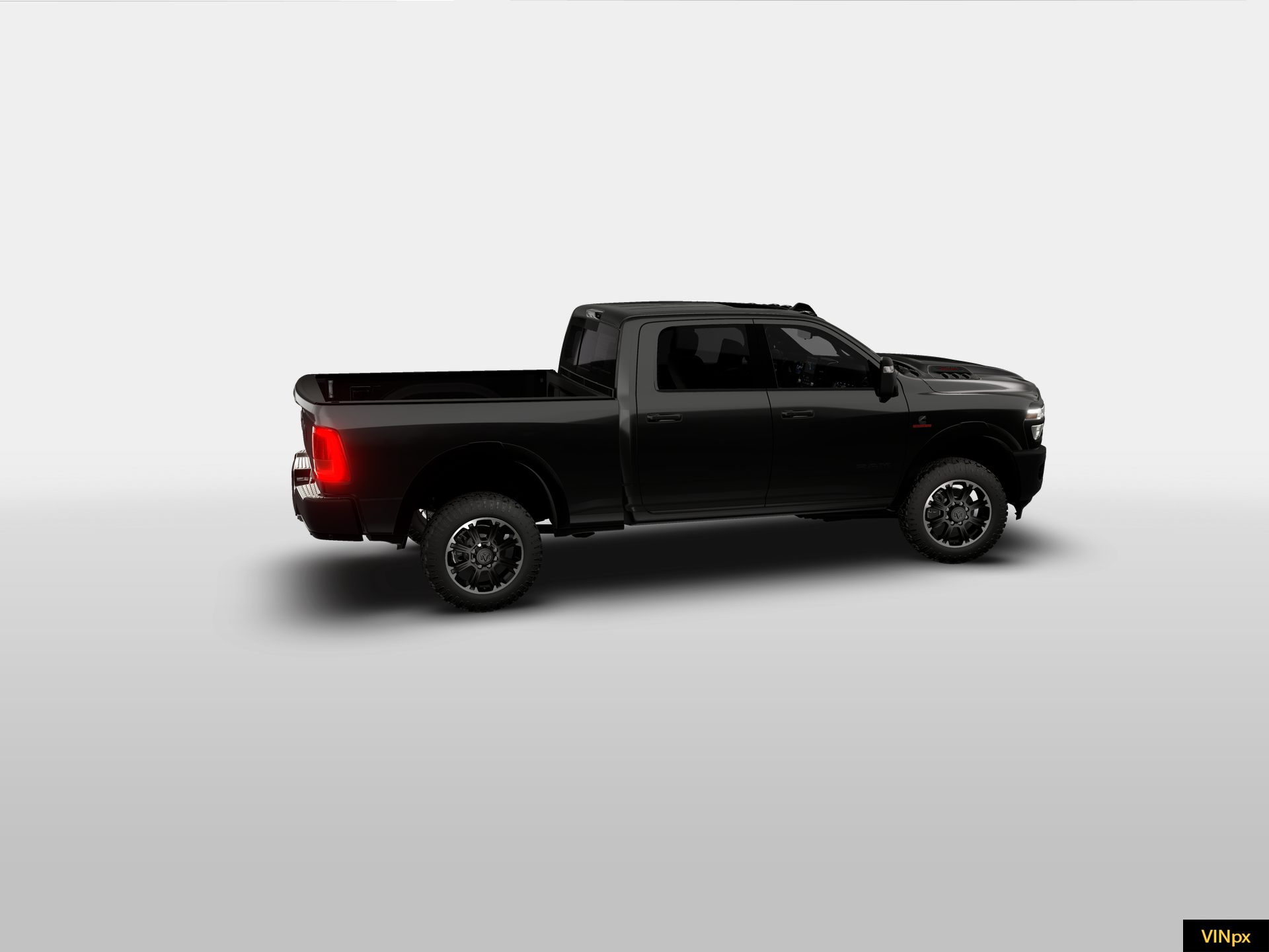 New 2026 Diamond Black Crystal Pearl-Coat Exterior Paint RAM REBEL image 12
