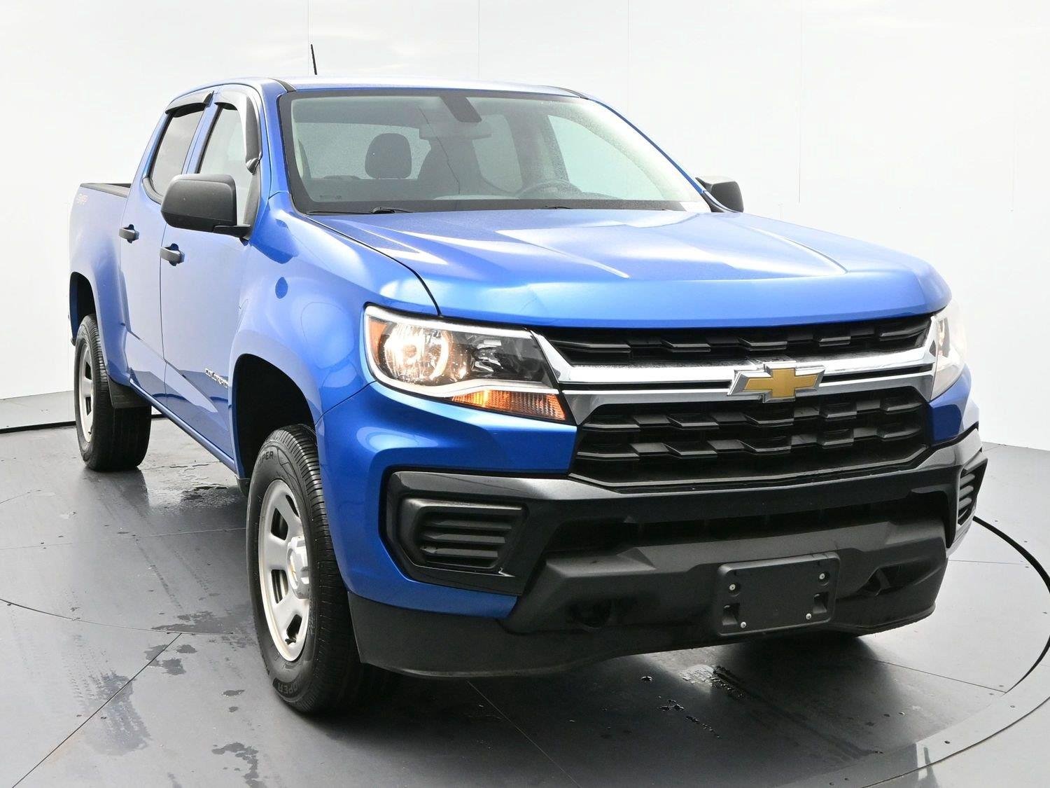 Used 2022 BRIGHT BLUE METALLIC Chevrolet 4WD Work Truck image 2