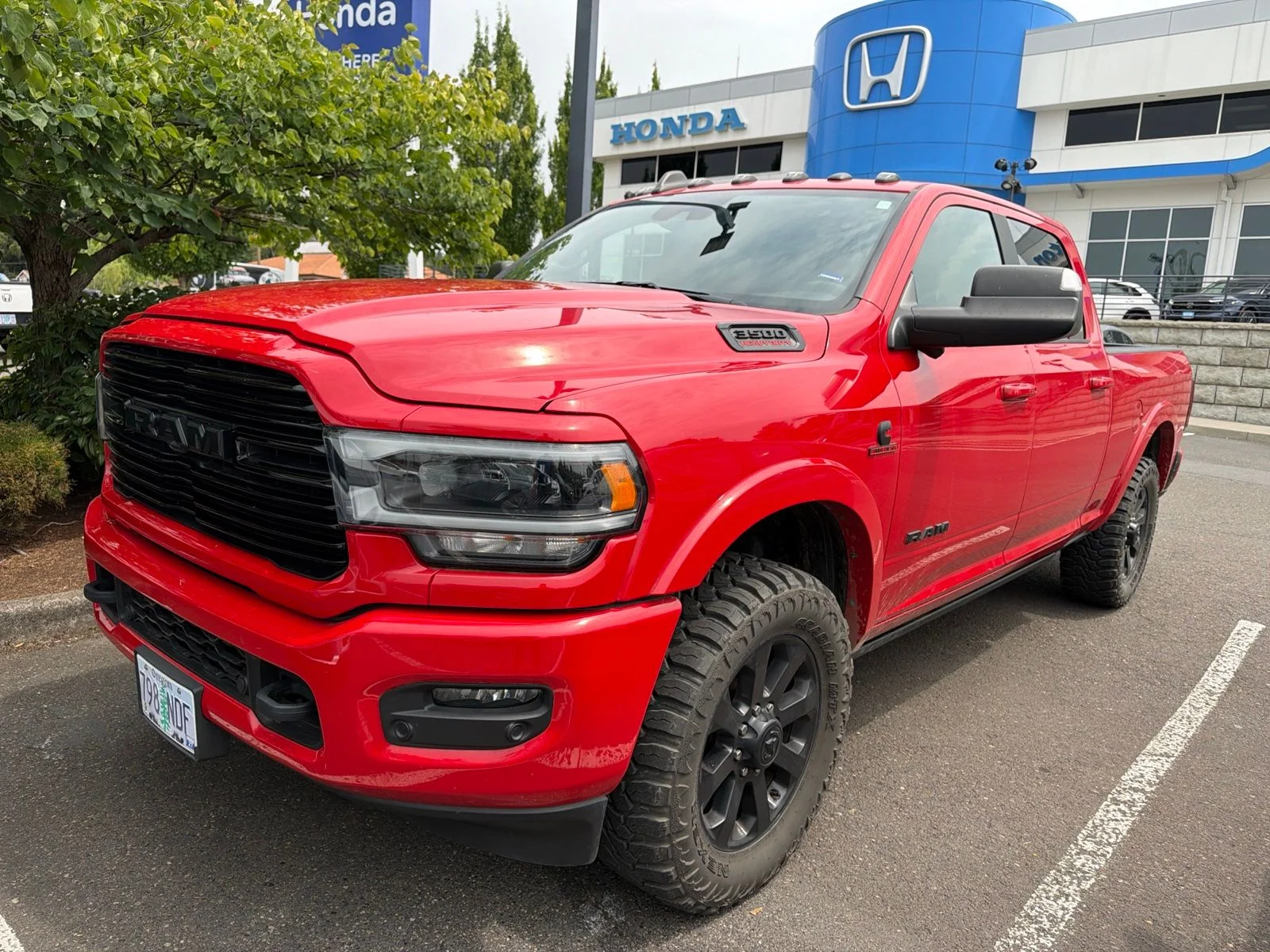 Used 2020 Flame Red Clearcoat Ram Laramie image 1