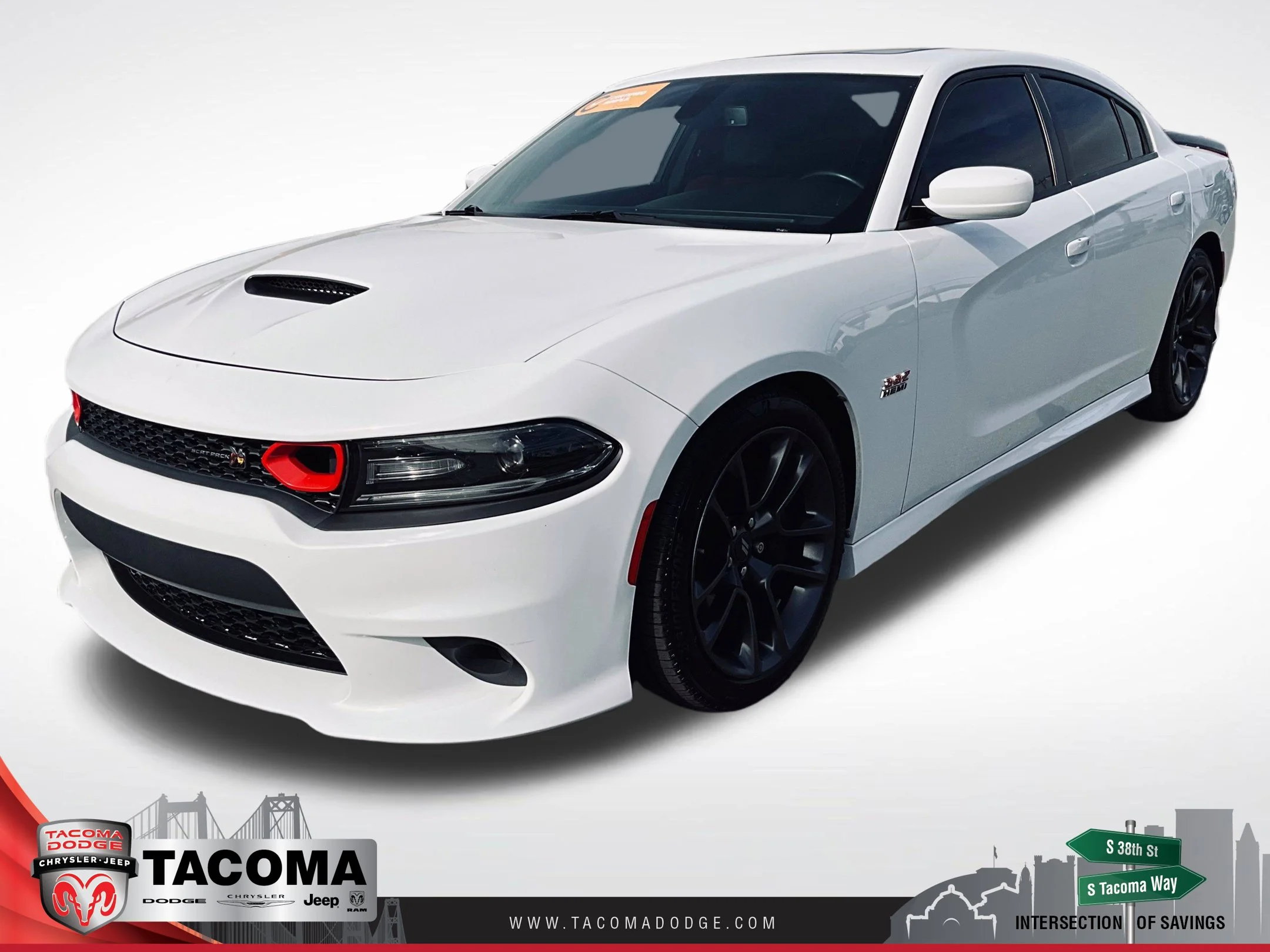 Certified Used 2021 White Dodge R T Scat Pack image 1