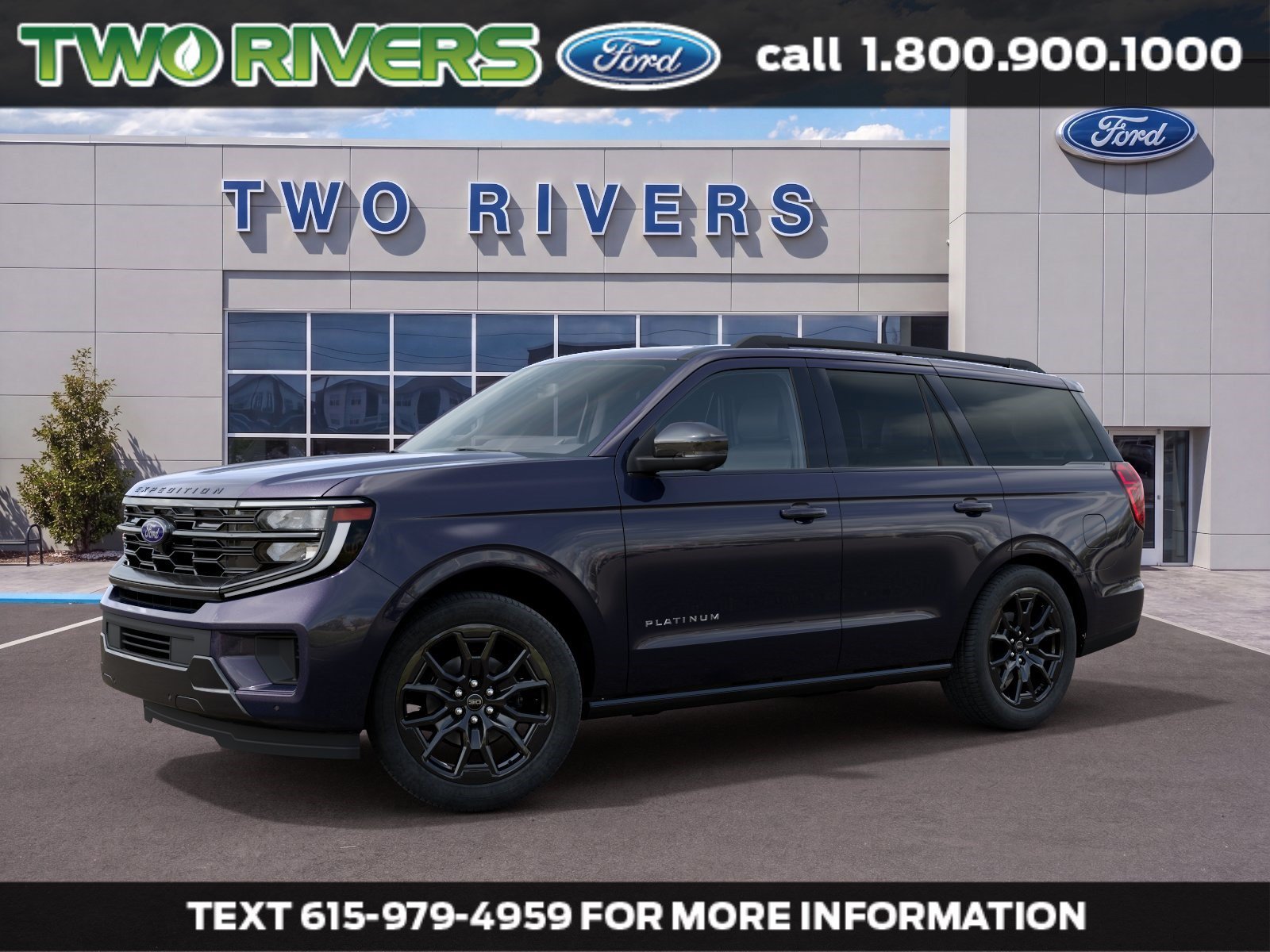 New 2027 Blue Ember Metallic Ford Platinum image 1