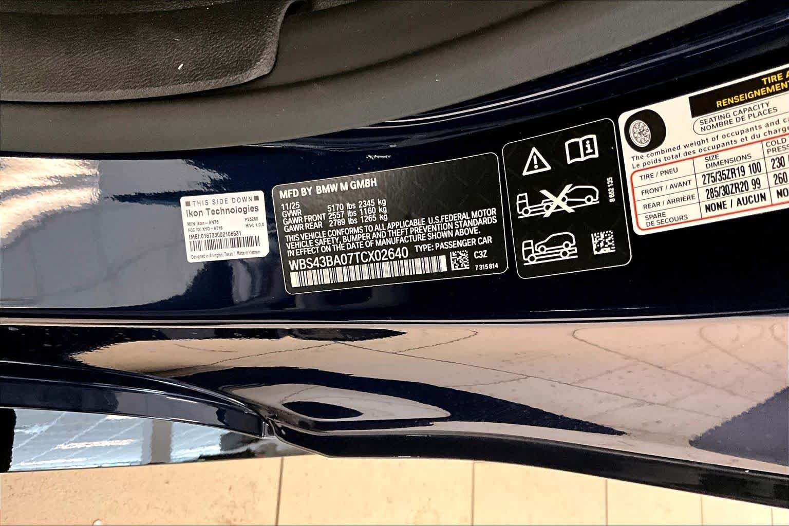 Used 2026 Tanzanite Blue II Metallic BMW Competition xDrive image 32