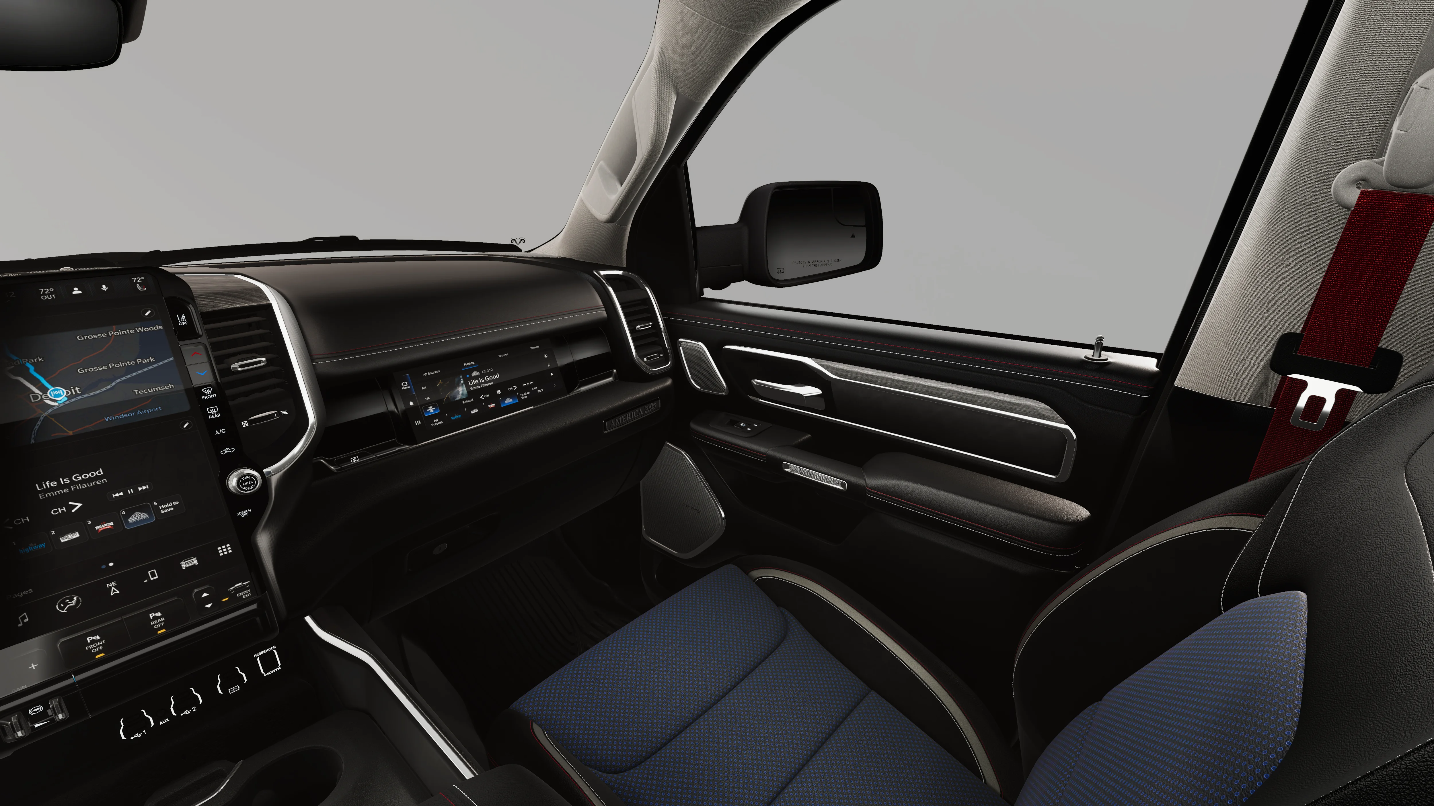 New 2026 Hydro Blue Pearl-Coat Exterior Paint RAM Laramie image 7