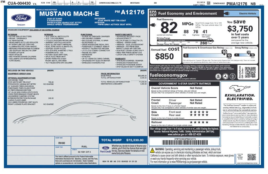 Used 2023 White Ford GT image 17