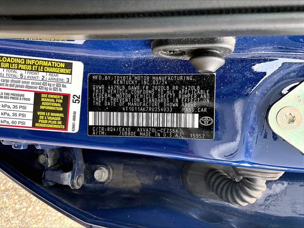 Certified Used 2024 Blue Toyota SE image 9