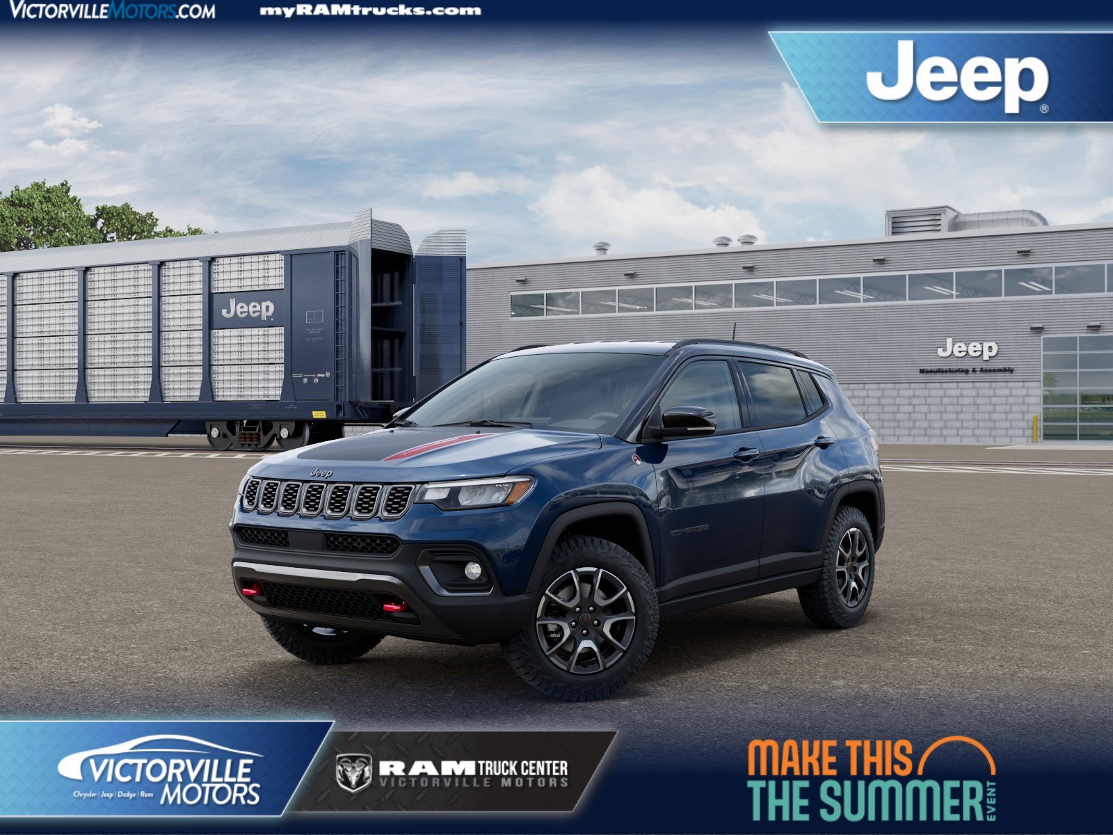 New 2026 Fathom Blue Pearl-Coat Exterior Paint Jeep Trailhawk image 1