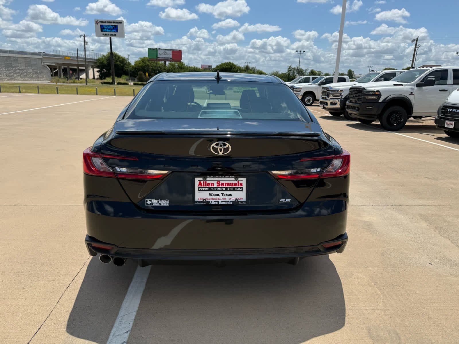Used 2025 Midnight Black Metallic Toyota XSE image 7