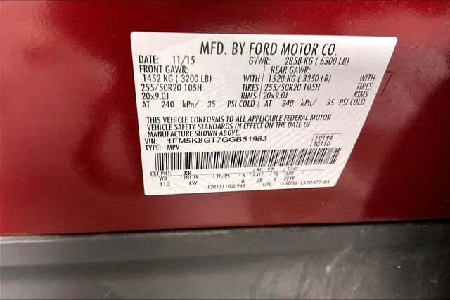 Used 2016 Red Ford Sport image 4