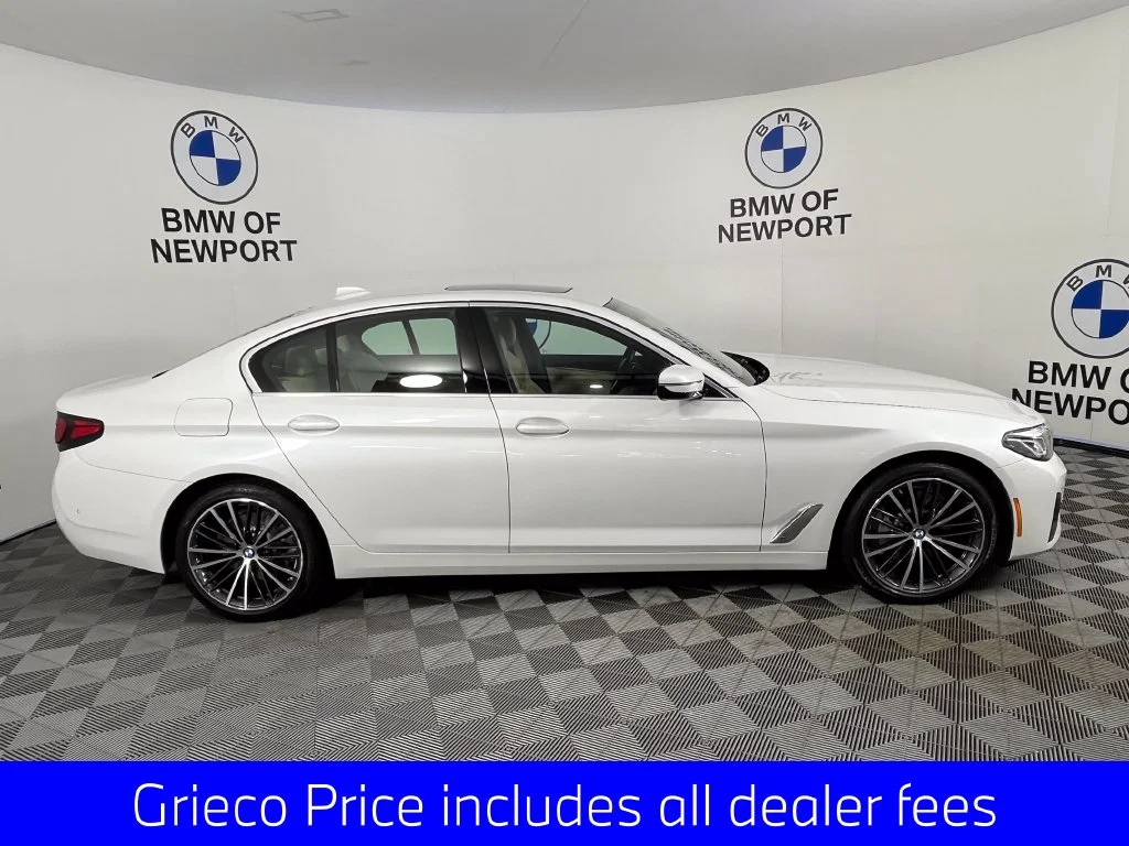 Certified Used 2023 Mineral White Metallic BMW 530i xDrive image 11