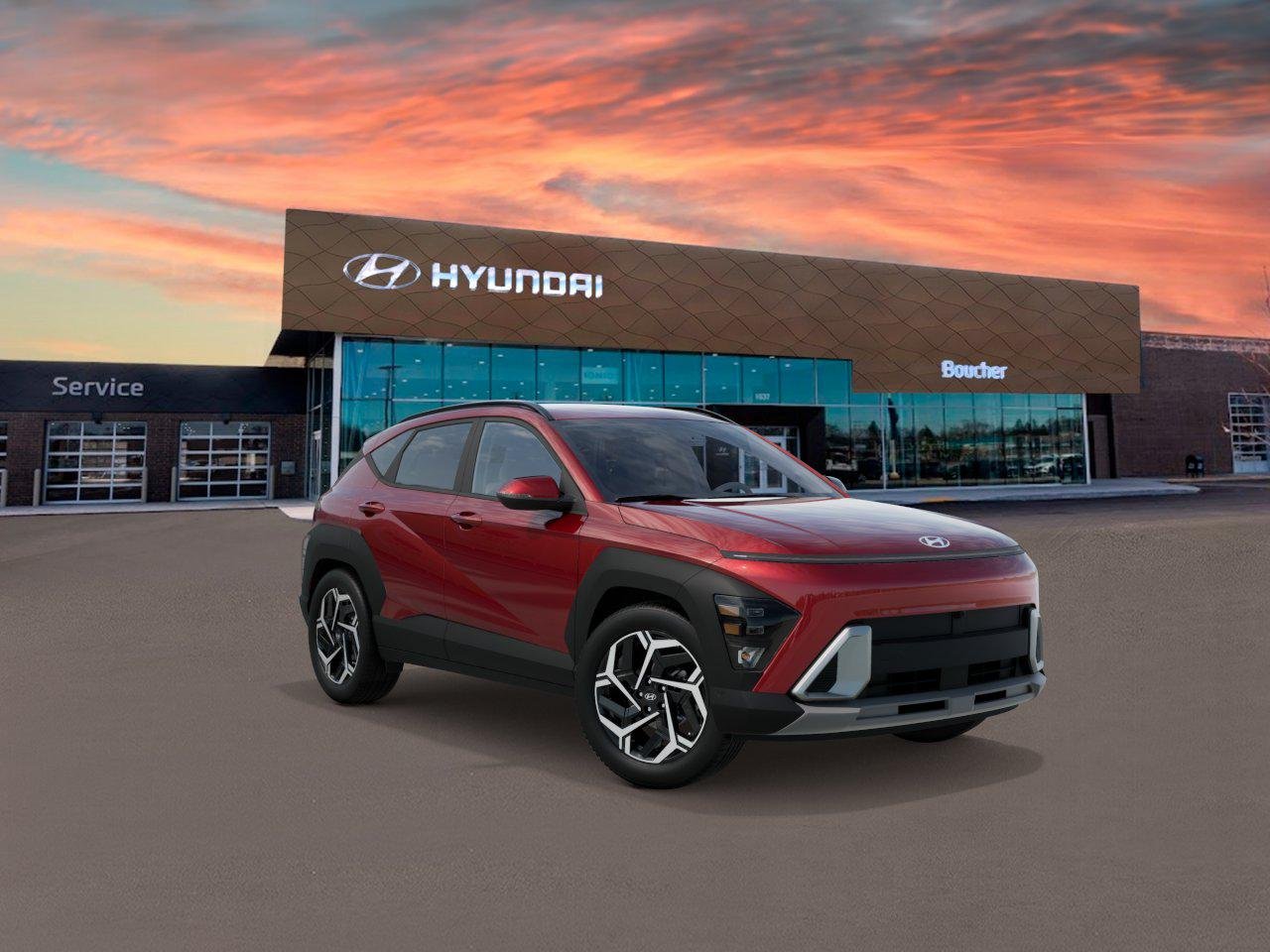 New 2027 Ultimate Red Metallic Hyundai SEL Premium FWD image 2