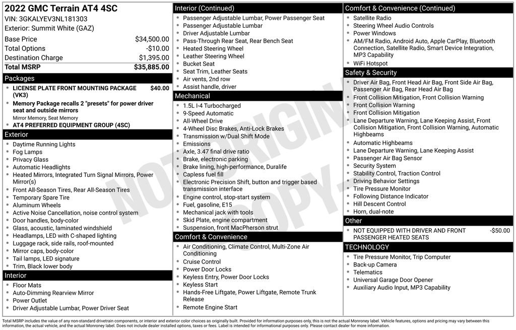 Certified Used 2022 White GMC AT4 image 24