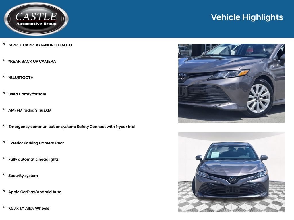 Used 2020 Gray Toyota LE image 3