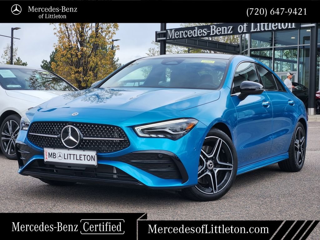 Certified Used 2025 Blue Mercedes-Benz CLA 250 image 1