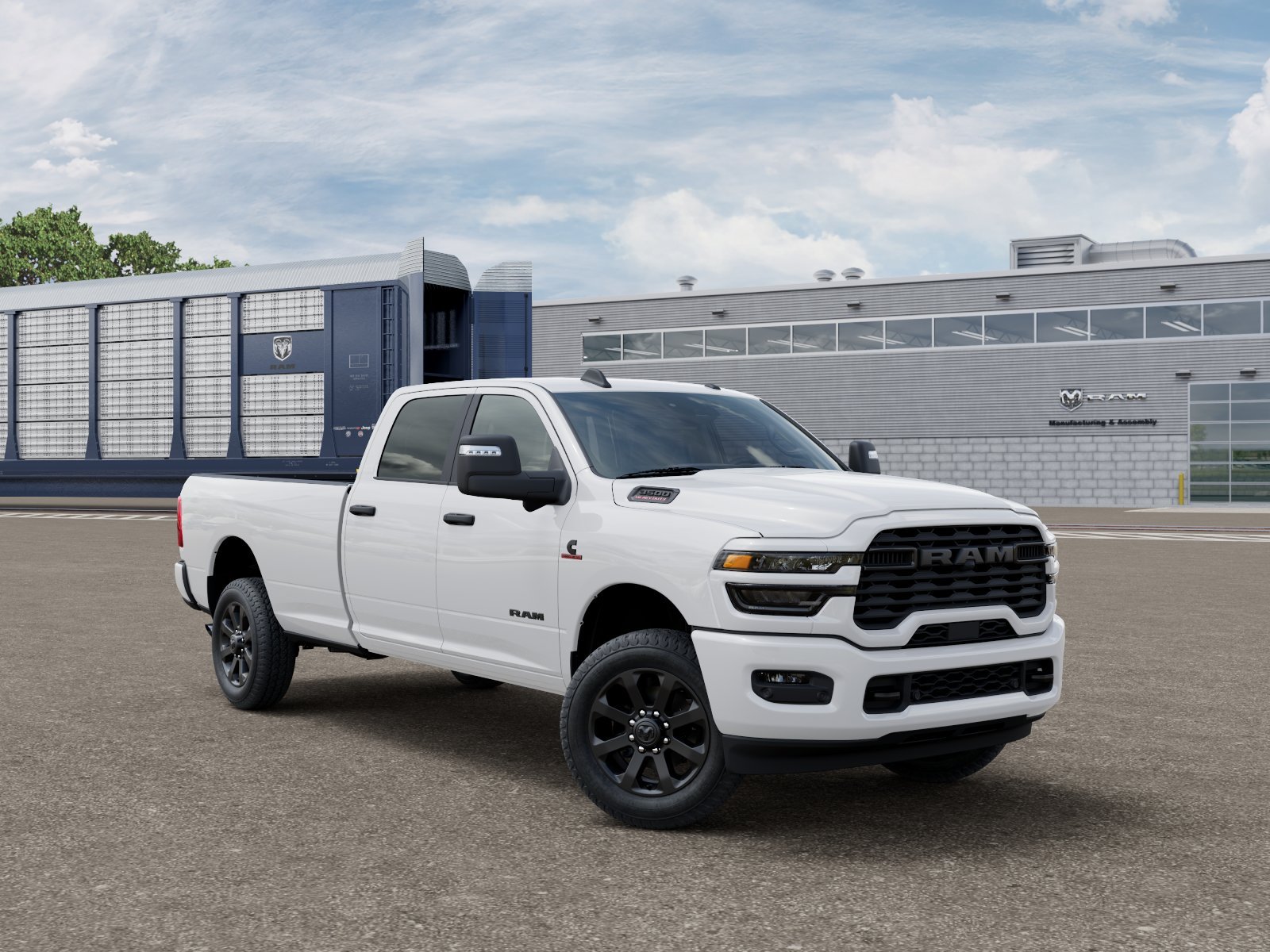 New 2027 Bright White Clearcoat RAM Big Horn image 3