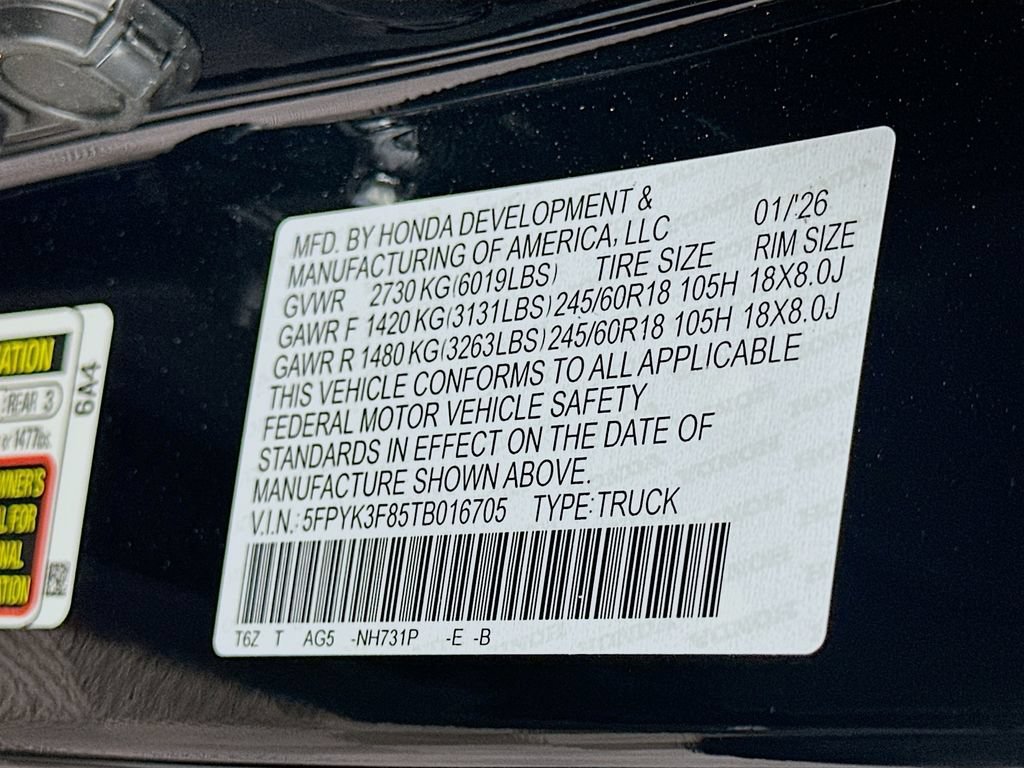 2026 Honda Ridgeline Black Edition - Photo 23