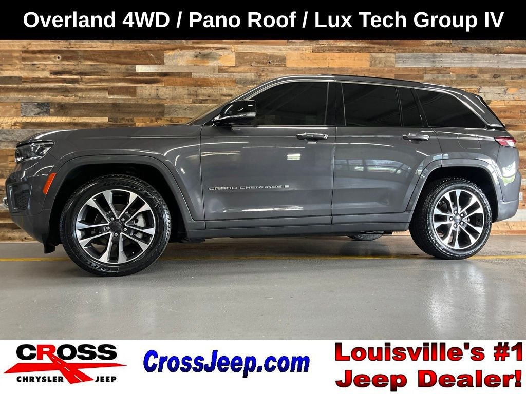 Used 2022 Gray Metallic Jeep Overland image 1