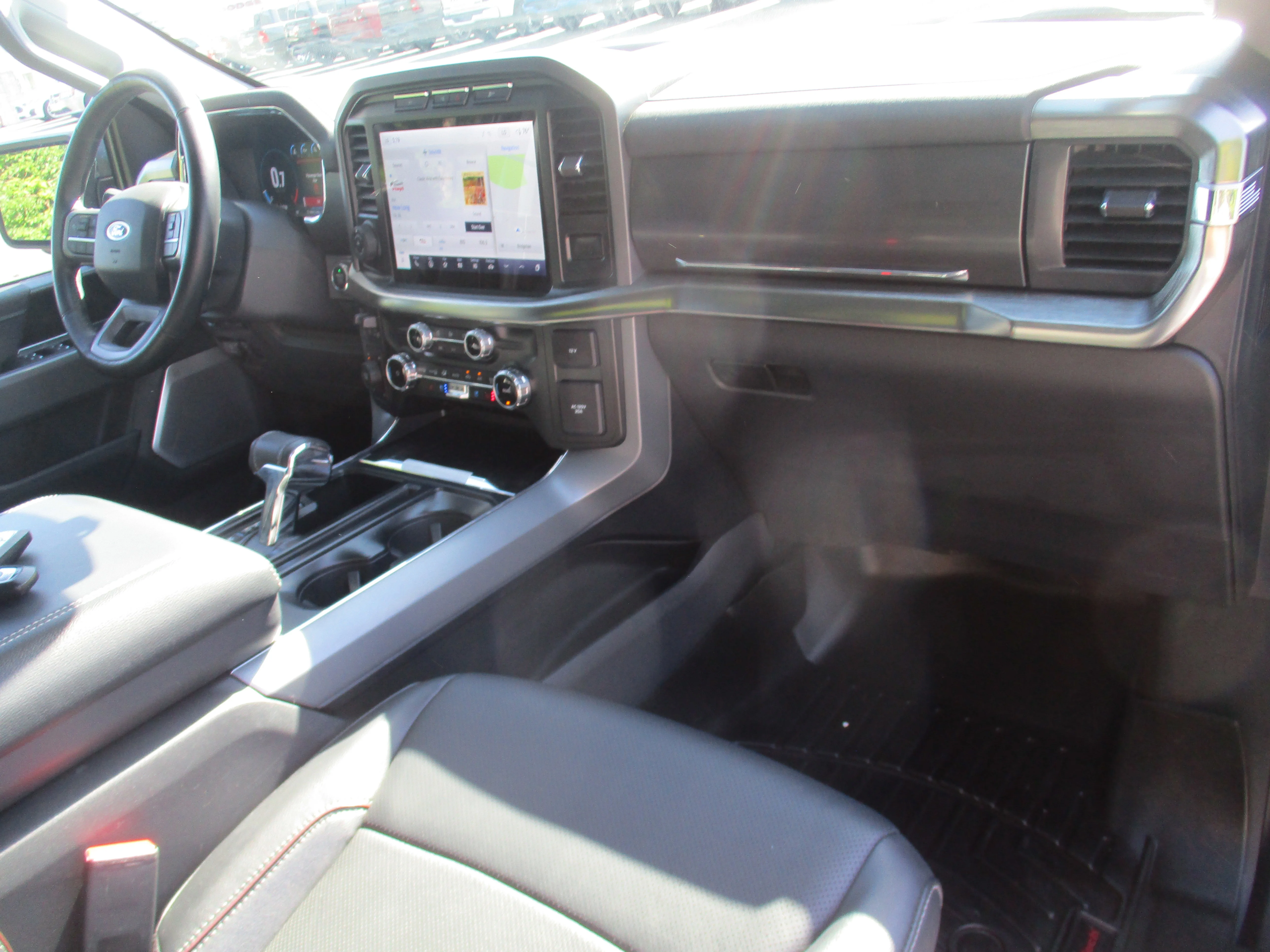 Used 2023 Azure Gray Metallic Tri-Coat Ford LARIAT image 40