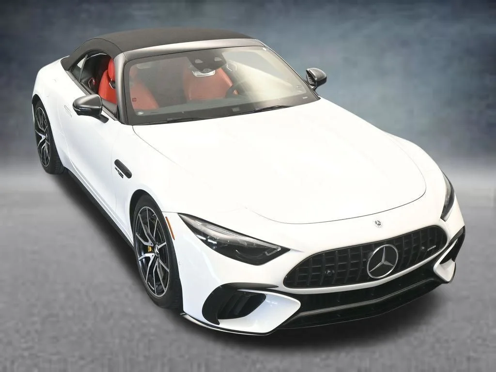 Used 2022 White Mercedes-Benz SL 63 AMG® image 64