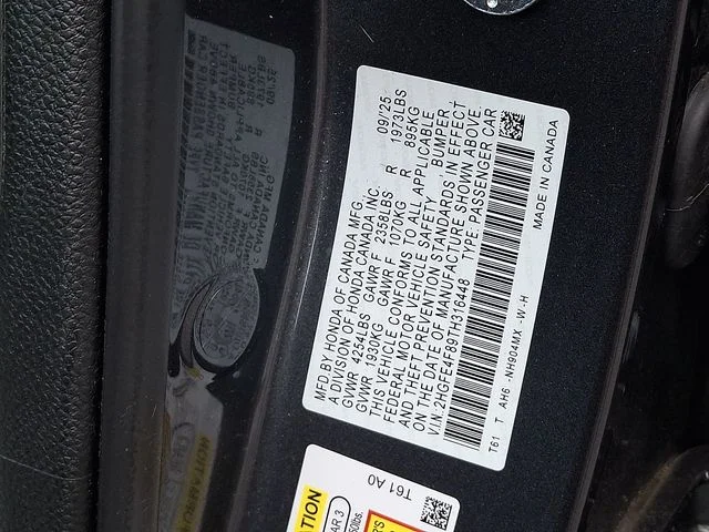 Used 2026 Meteorite Gray Metallic Honda Sport image 28