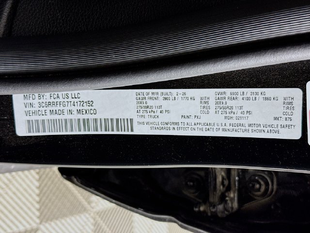 New 2026 Diamond Black Crystal Pearl-Coat Exterior Paint RAM Big Horn/Lone Star image 30