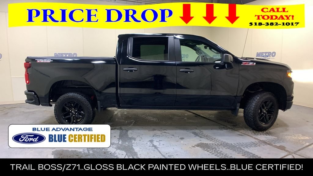 Certified Used 2024 Black Chevrolet Custom Trail Boss image 2