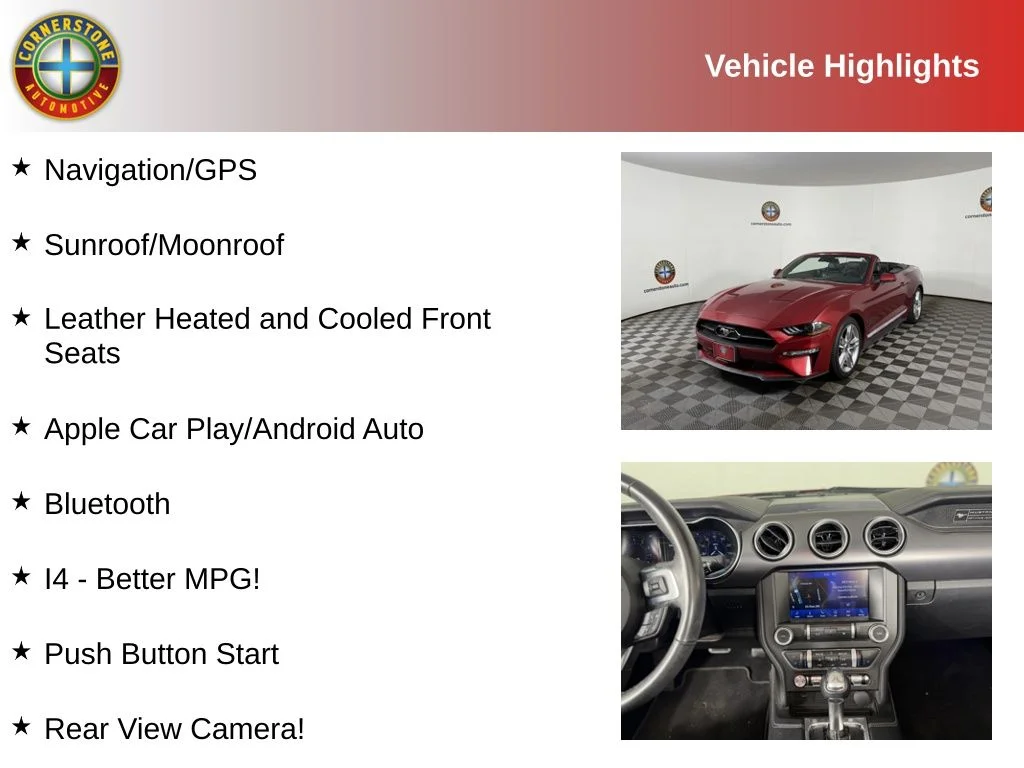 Certified 2020 Ford Mustang EcoBoost Premium with VIN 1FATP8UH0L5134589 for sale in Elk River, Minnesota
