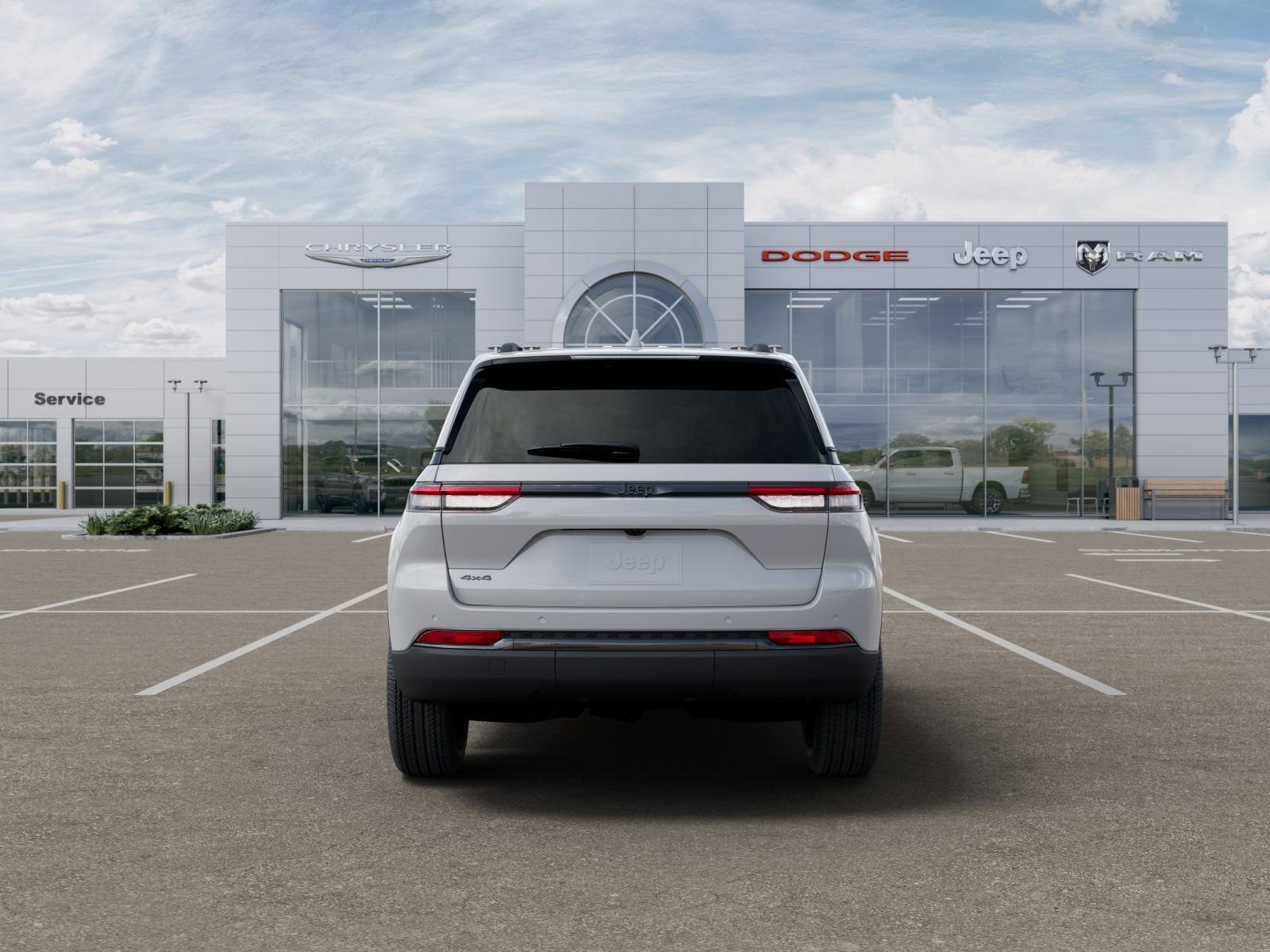 New 2025 Bright White Clear-Coat Exterior Paint Jeep Altitude image 7