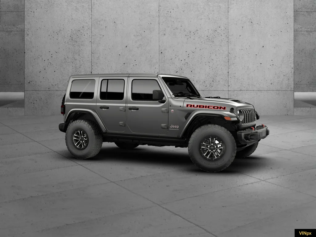 New 2026 Granite Crystal Metallic Clear-Coat Exterior Paint Jeep Rubicon X image 8