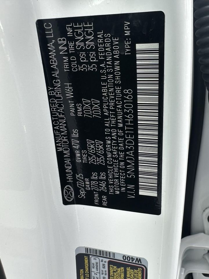 New 2026 Serenity White Pearl Hyundai SE image 30