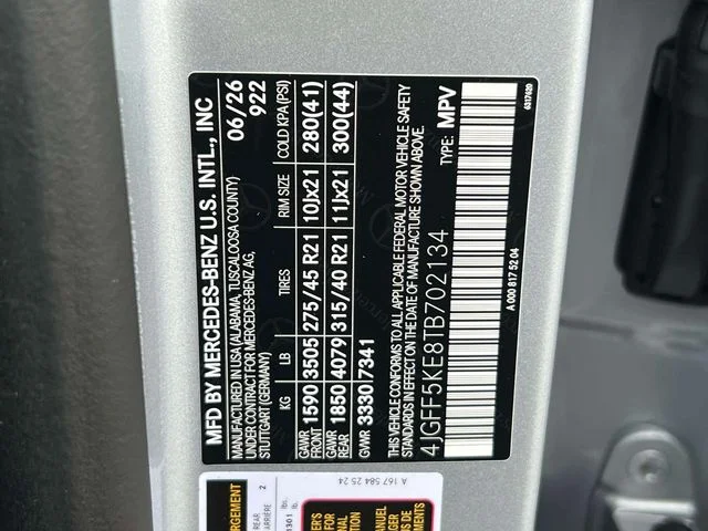 New 2026 Cirrus Silver Metallic Mercedes-Benz GLS 450 image 20