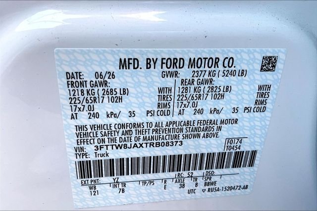New 2026 Oxford White Ford XLT image 13