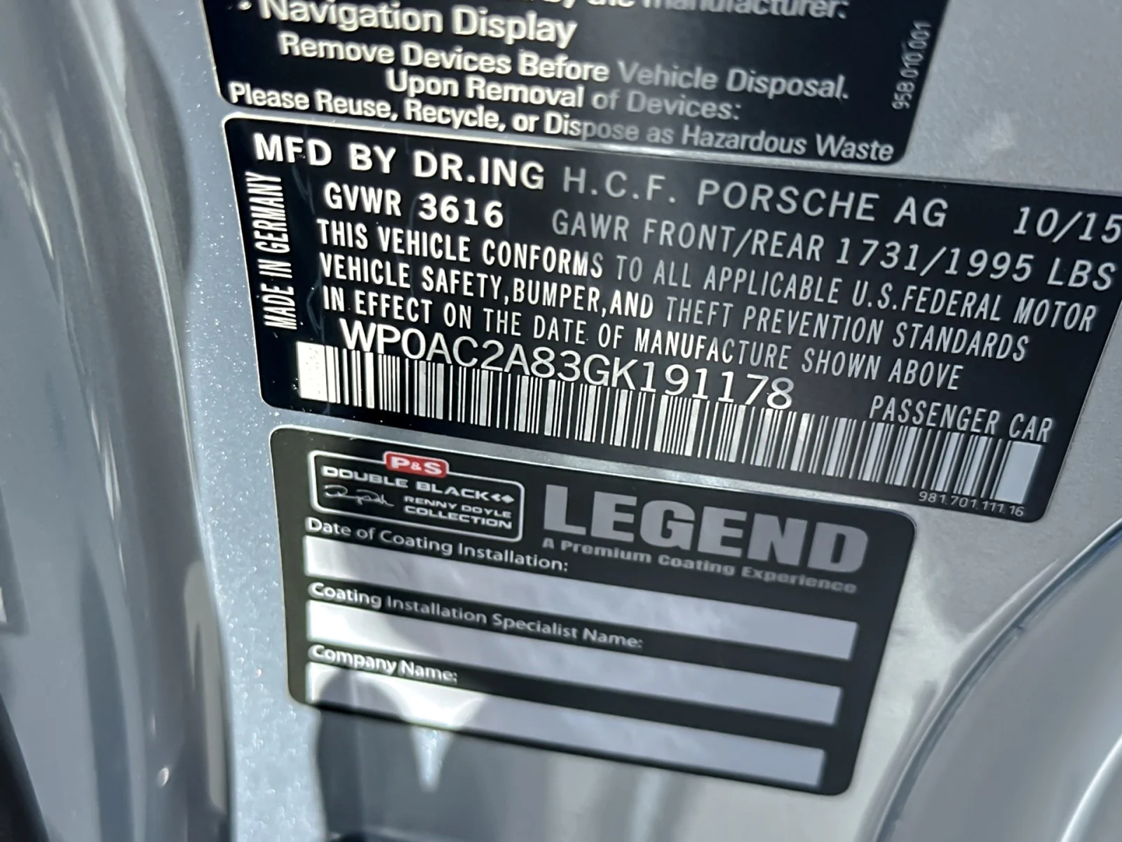 Used 2016 RHODIUM SILVER Porsche GT4 image 28