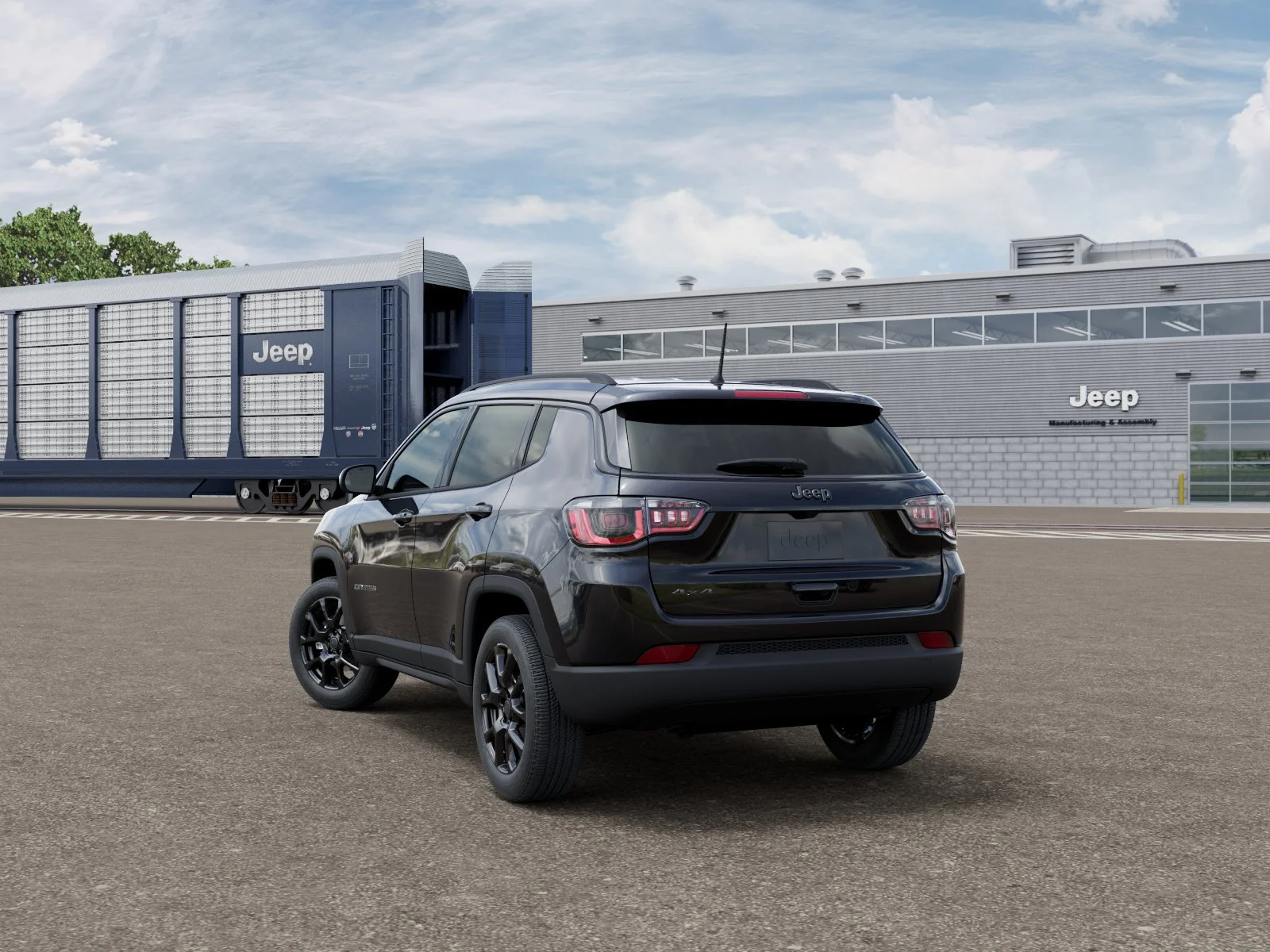 New 2026 Diamond Black Crystal Pearlcoat Jeep Latitude image 3