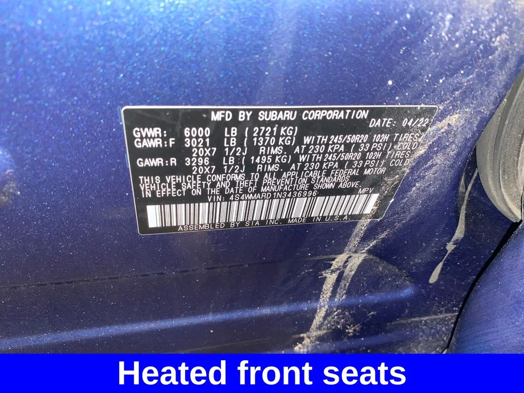 Used 2022 Blue Subaru Touring image 28