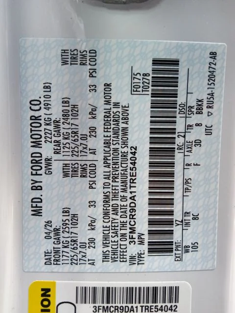 New 2026 Oxford White Ford Badlands® image 36