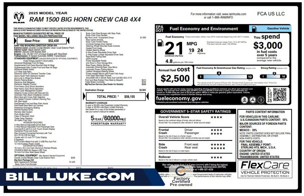 Used 2025 Gray Ram Big Horn/Lone Star image 1