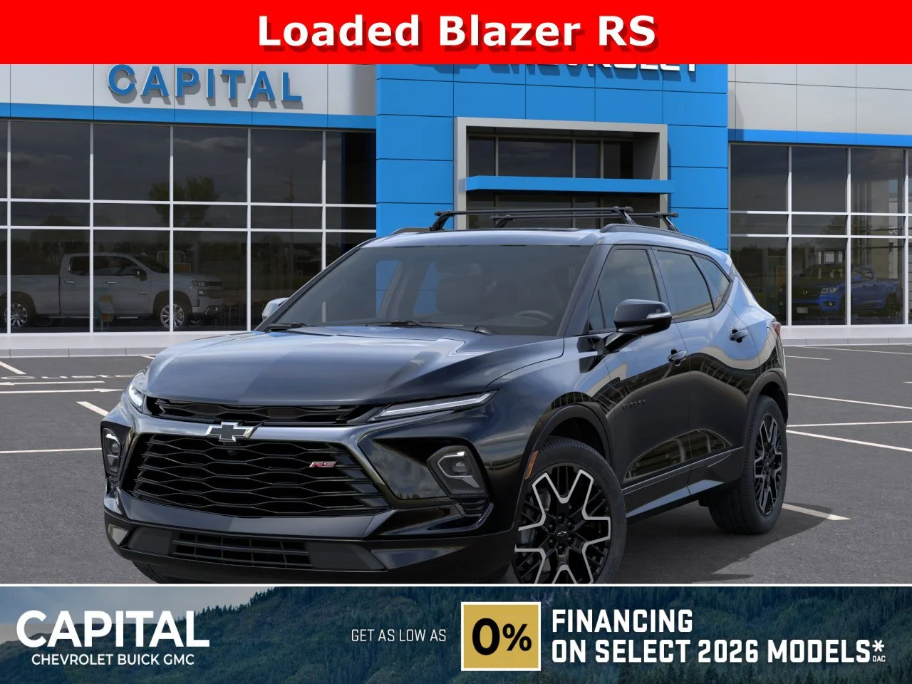 New 2026 Black Chevrolet RS image 1