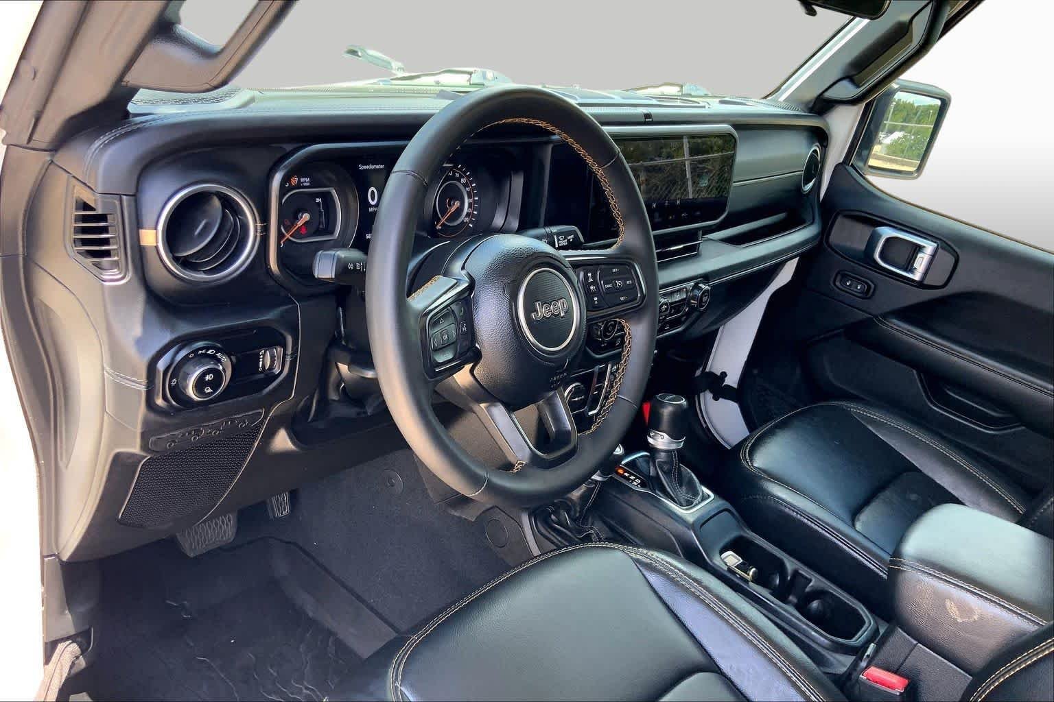 Used 2024 Bright White Clearcoat Jeep Texas Trail image 16