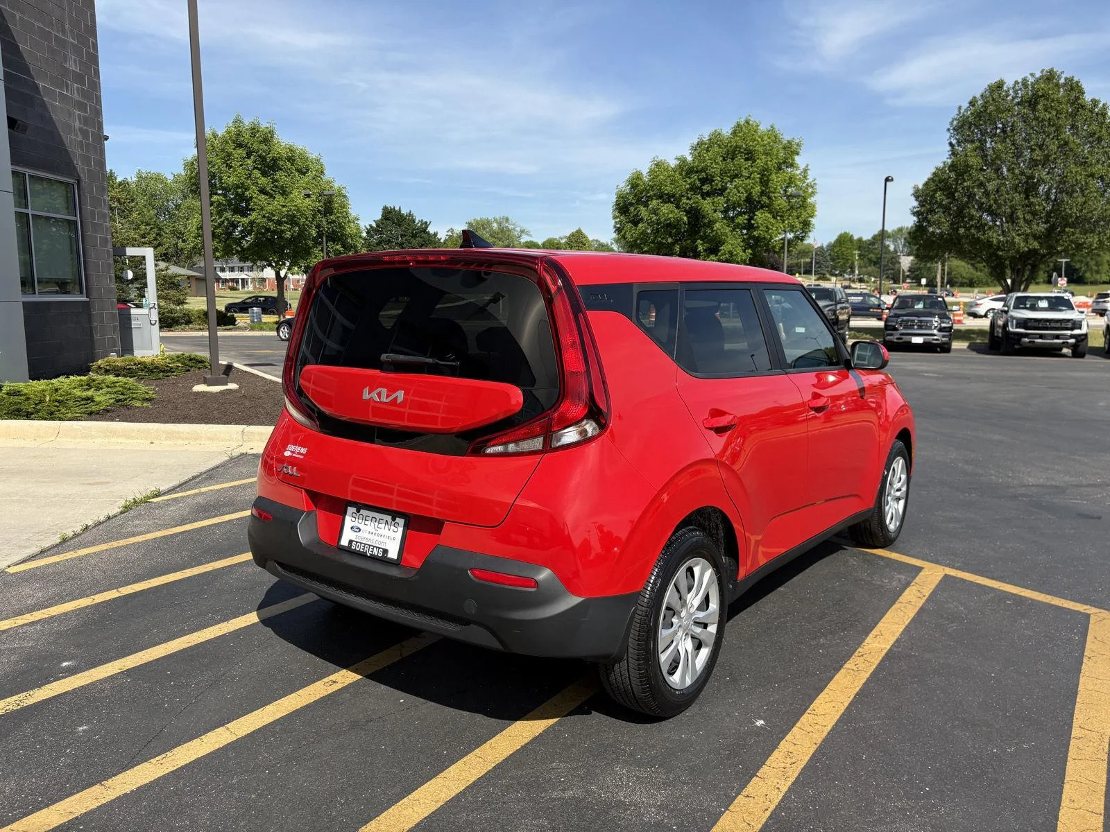 Used 2022 Inferno Red Kia LX image 6