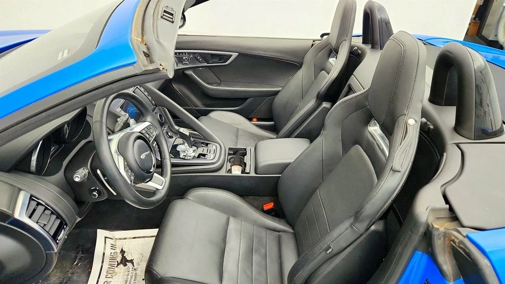 Used 2018 Ultra Blue Metallic Jaguar Convertible Automatic R-Dynamic w/ Exterior Black Design Package image 21