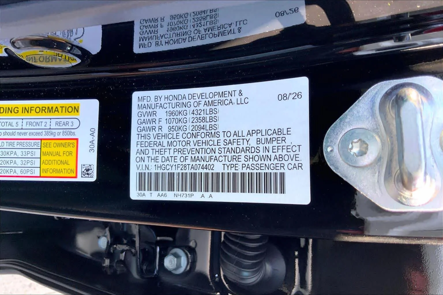 New 2026 Crystal Black Pearl Honda LX image 21