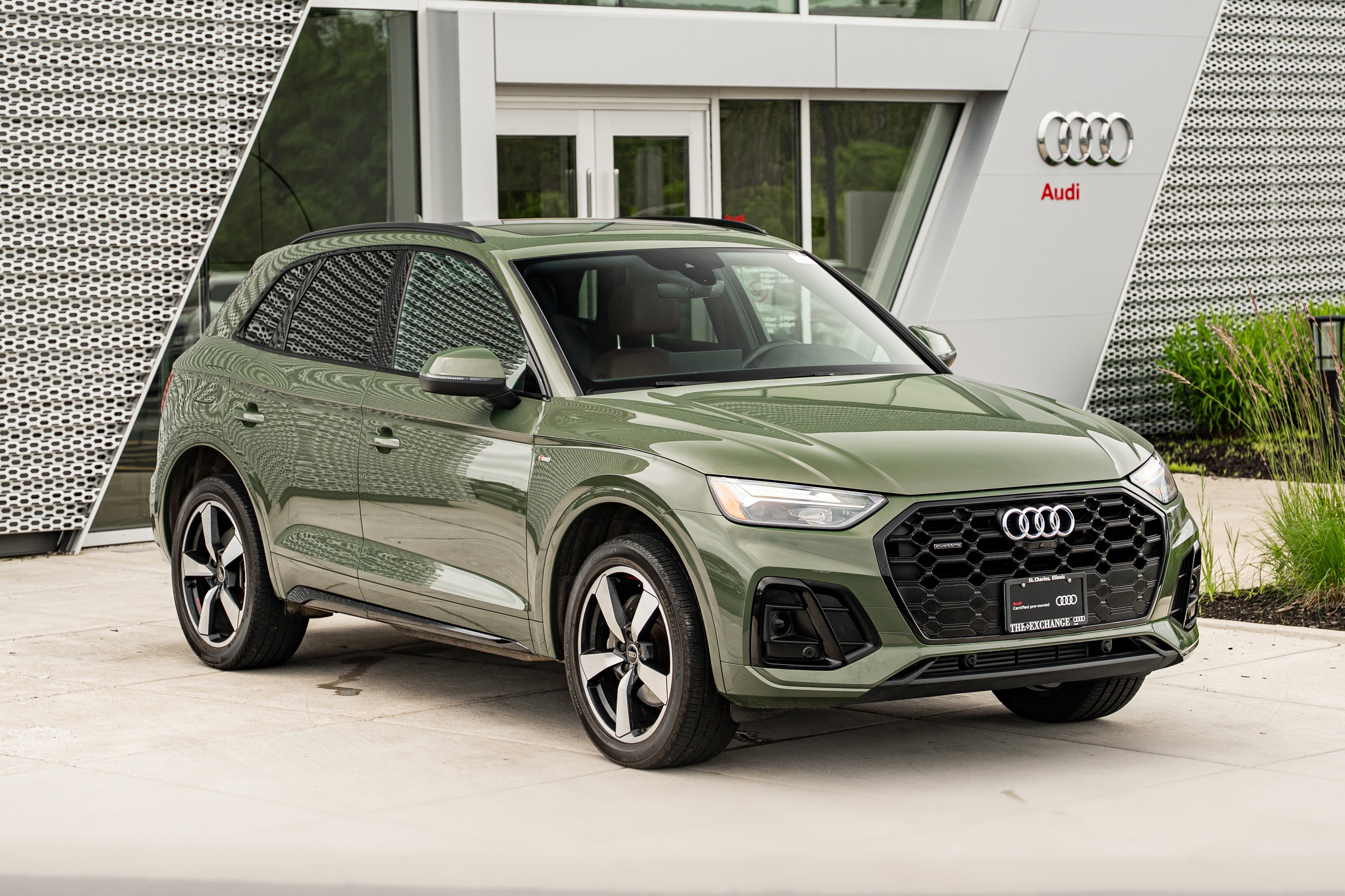 Certified Used 2023 District Green Metallic Audi S line Premium Plus image 2