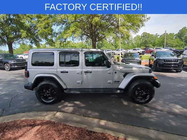 Used 2021 Silver Jeep Unlimited Sahara Altitude image 6