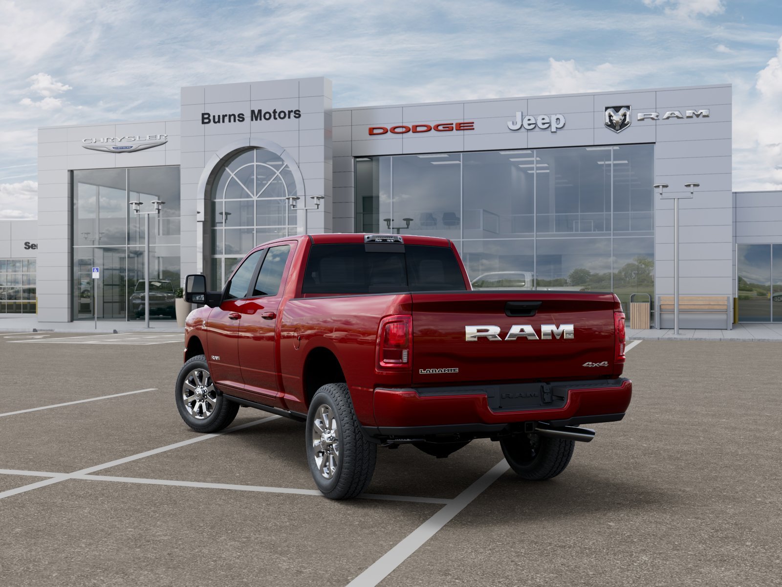 New 2027 Molten Red Pearl-Coat Exterior Paint RAM Laramie image 29