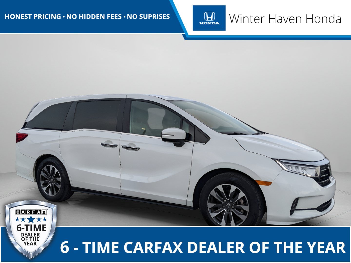 Certified Used 2024 Platinum White Pearl Honda EX-L image 1