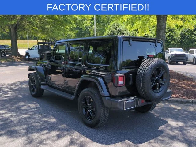 Used 2022 Black Jeep Unlimited Sahara Altitude image 3
